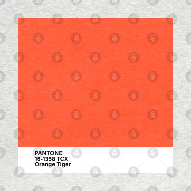 PANTONE 16-1358 TCX Orange Tiger, orange color by princessmi-com